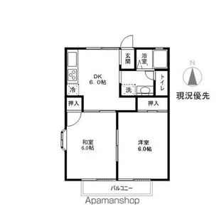 サンヴィレッジ五反田D棟【1階】の間取り