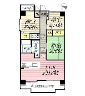 ダイアパレス湘南台【2階】の間取り