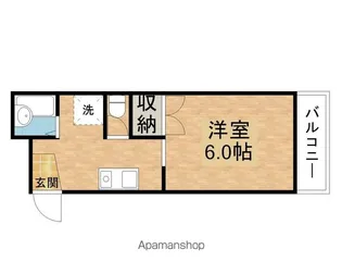 レークナウリバーⅡ【203号室】の間取り