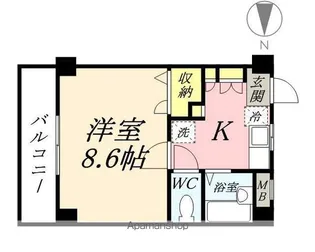 岡山県岡山市北区津島笹が瀬【マンション】の間取り