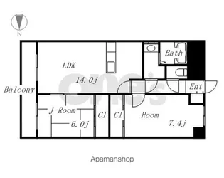 インプルーブ金山【7階】の間取り