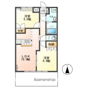 サンチェリーフィールド【1階】の間取り