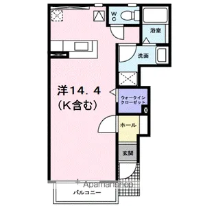 メゾネット アイA【1階】の間取り