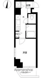 スカイコート神楽坂壱番館【6階】の間取り