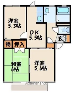 ヴェルハイム千歳【1階】の間取り
