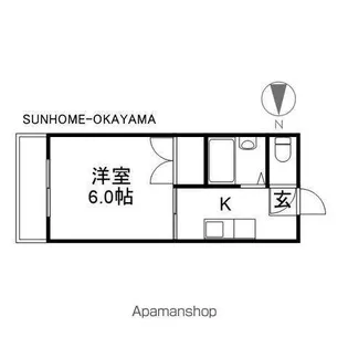 番町マンション【2階】の間取り