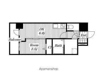 エスリード池下レスティア【1204号室】の間取り