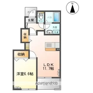 エルシオン K・K【1階】の間取り