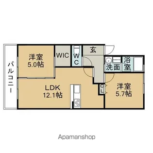 第二サンハイツ大森【1階】の間取り