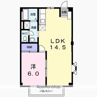 メゾンエクセルKA【1階】の間取り