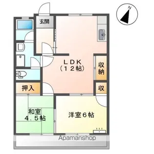 メゾン平成【203号室】の間取り
