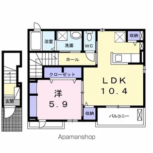 東京都日野市西平山3丁目【アパート】の間取り