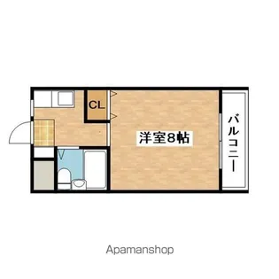 アミニティハイツ田村【4階】の間取り