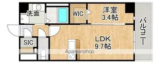 ラルヴェール和白駅前【3階】の間取り