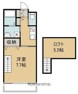 1Kの間取り画像