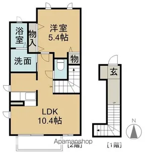 ポラリス D棟【2階】の間取り