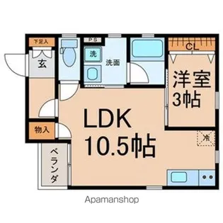 グランレーヴ黒川【1階】の間取り
