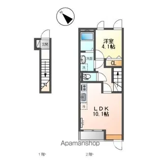 ラ ルーチェ M【2階】の間取り