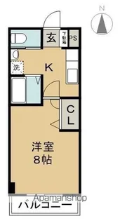 ルミエール出川【104号室】の間取り