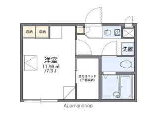 レオパレスYAM【2階】の間取り