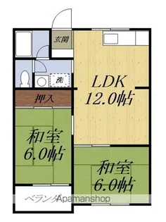 マンション浅名【3階】の間取り