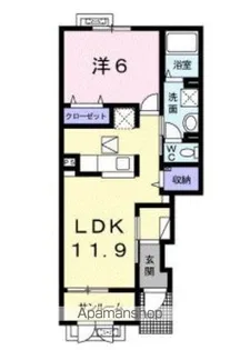 ラ・ショコラ B【1階】の間取り