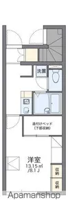 レオパレスマーブル【1階】の間取り