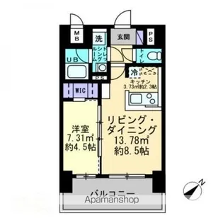 ルスト栗林町【802号室】の間取り