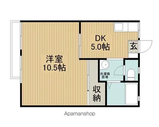 宮崎ハイツ【2-C号室】の間取り
