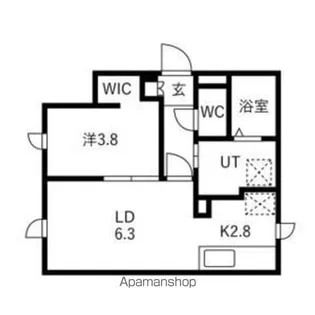 輝龍館【2階】の間取り