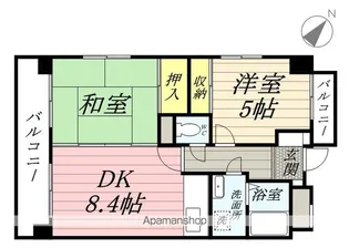カルムハウス【3階】の間取り