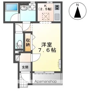 グラース・ヴィル【1階】の間取り