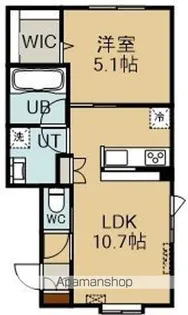 パレーシャルハッピーNO.18 未来栄光【2階】の間取り