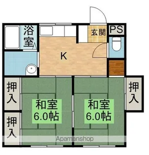 カーサ多門【206号室】の間取り