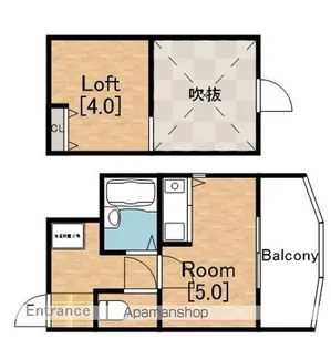 ピュアサクラ松屋町【8階】の間取り