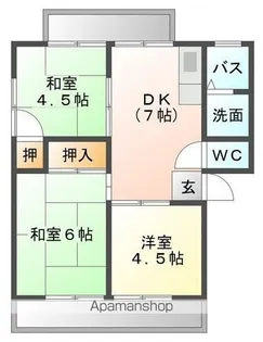 エクセレントハイツ【1階】の間取り
