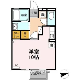 PALAST【201号室】の間取り