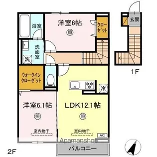 ORTO SOLE(オルト ソレ)【2階】の間取り