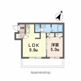 シャーメゾン上大利レジデンス【1階】の間取り