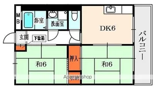 サンコーポ赤井【2階】の間取り