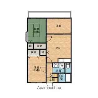 パレス・ジョワ【3階】の間取り