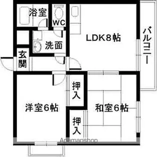 スウィートシャルム【1階】の間取り