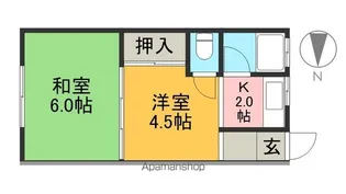 2Kの間取り画像