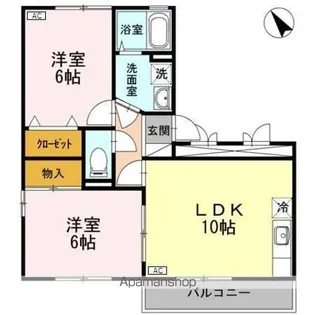 ロイヤルガーデン A【3階】の間取り