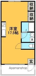 カサグレイズ【102号室】の間取り