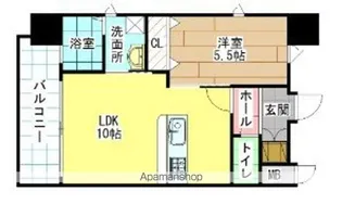 アクシオ小倉【10階】の間取り