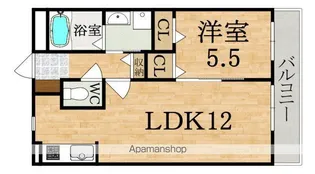 上東マンション【3階】の間取り