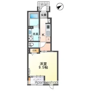 エバーレジデンス【1階】の間取り