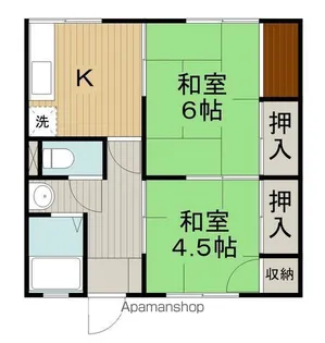 2Kの間取り画像