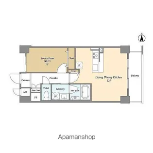 コンフォリア北小金【8階】の間取り